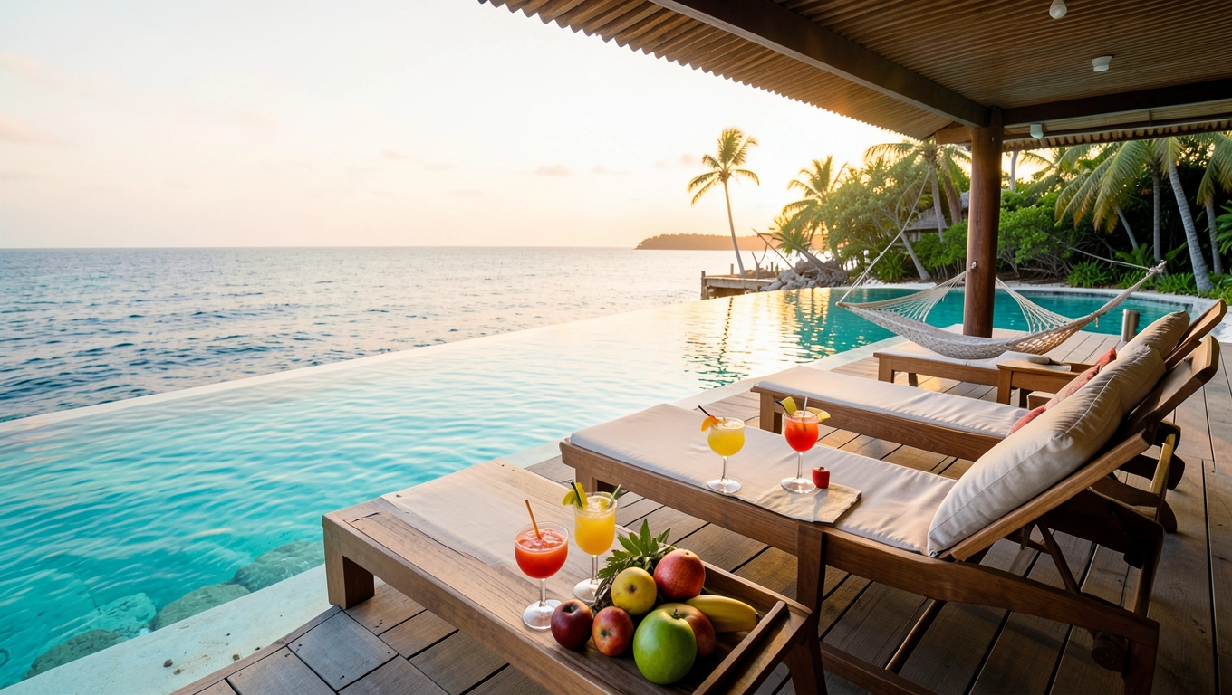 All-inclusive w overwater suites