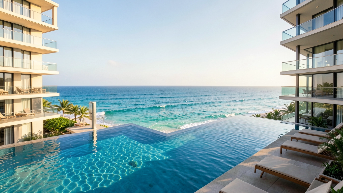 Apartamenty z basenem nad morzem