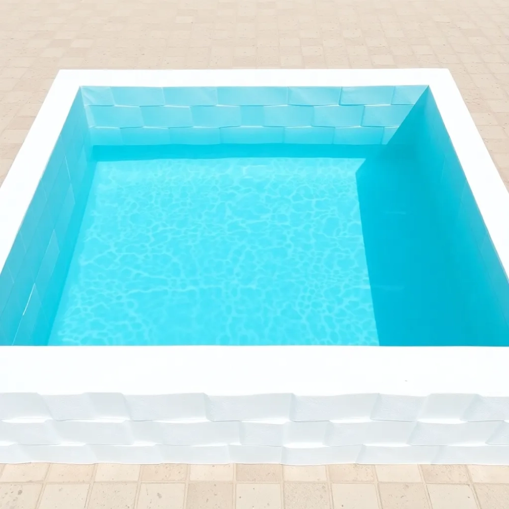 Basen z bloczków styropianowych