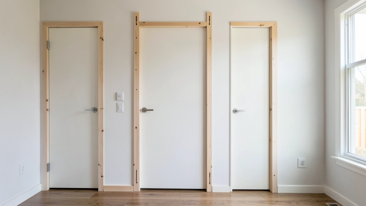 budowa ścianki działowej z drzwiami