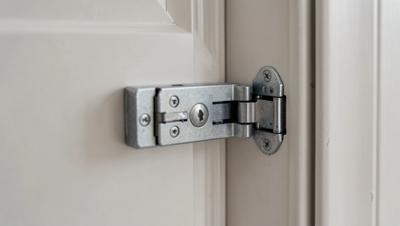 Budowa zamka wpuszczanego do drzwi