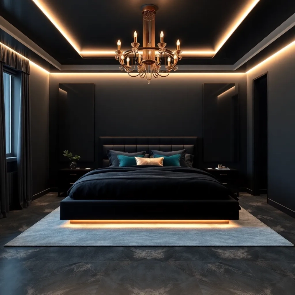 Czarny pokój dla dziewczynki