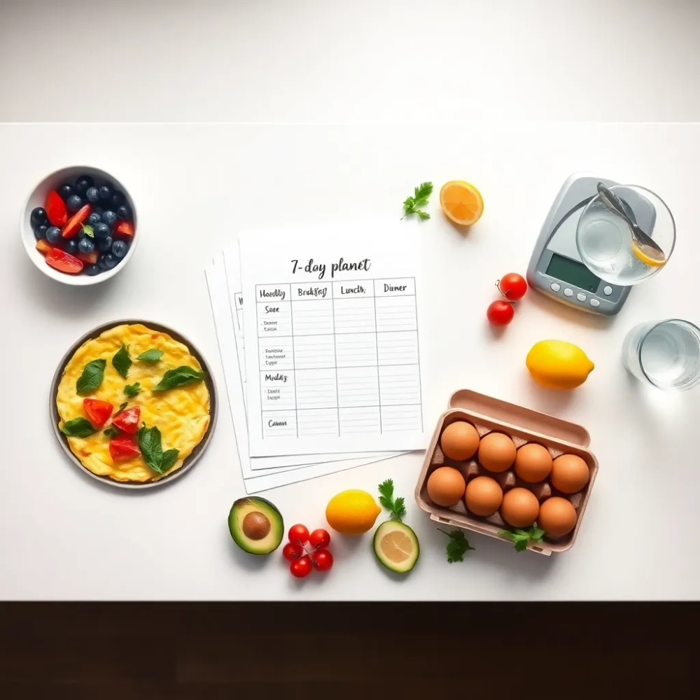 dieta jajeczna  jadłospis na 7 dni