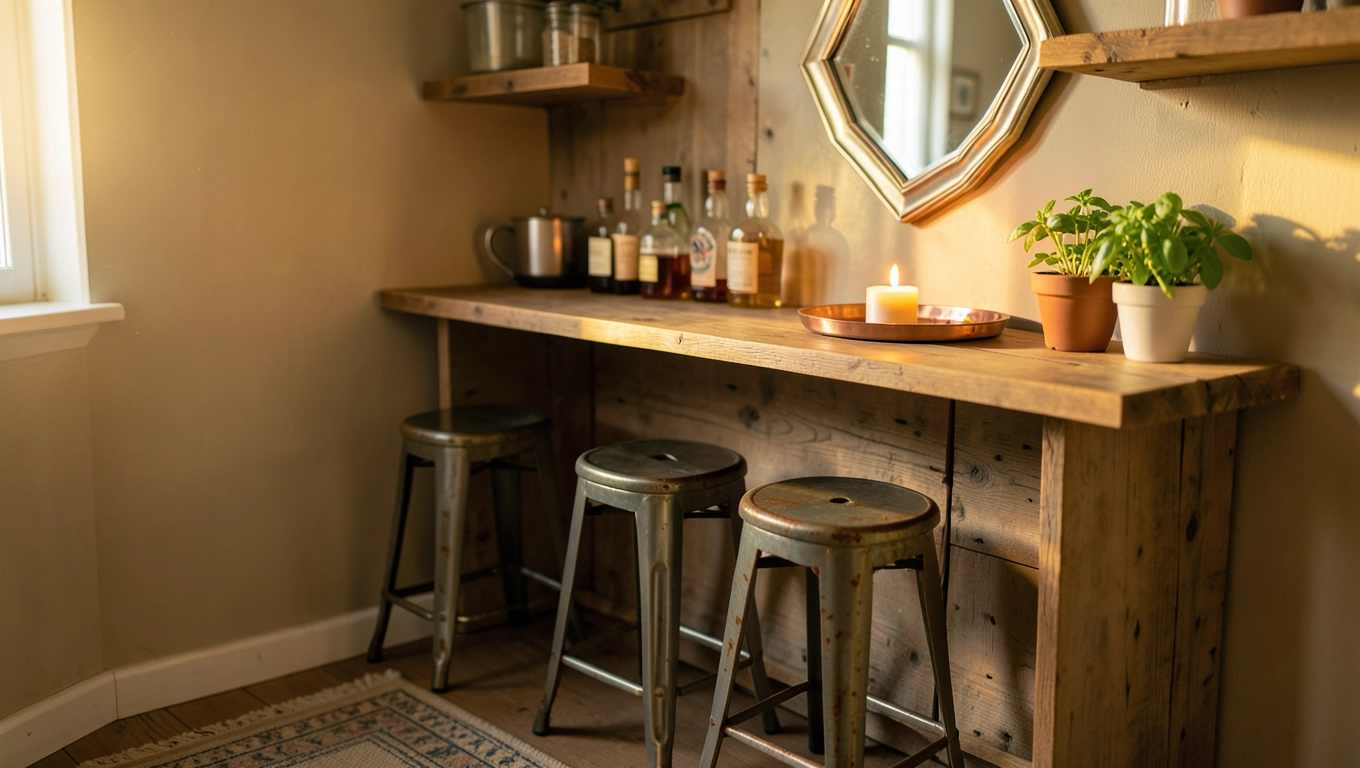 DIY Corner Mini Bar Ideas on a Budget