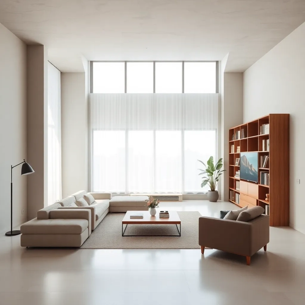 Duży pokój w bloku z wielkiej płyty