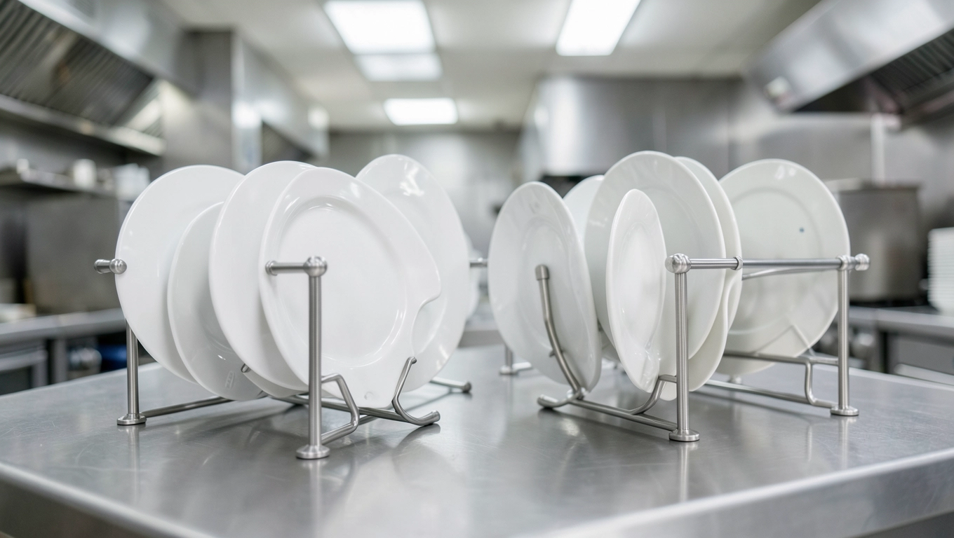 Elastyczne stojaki bufetowe na talerze