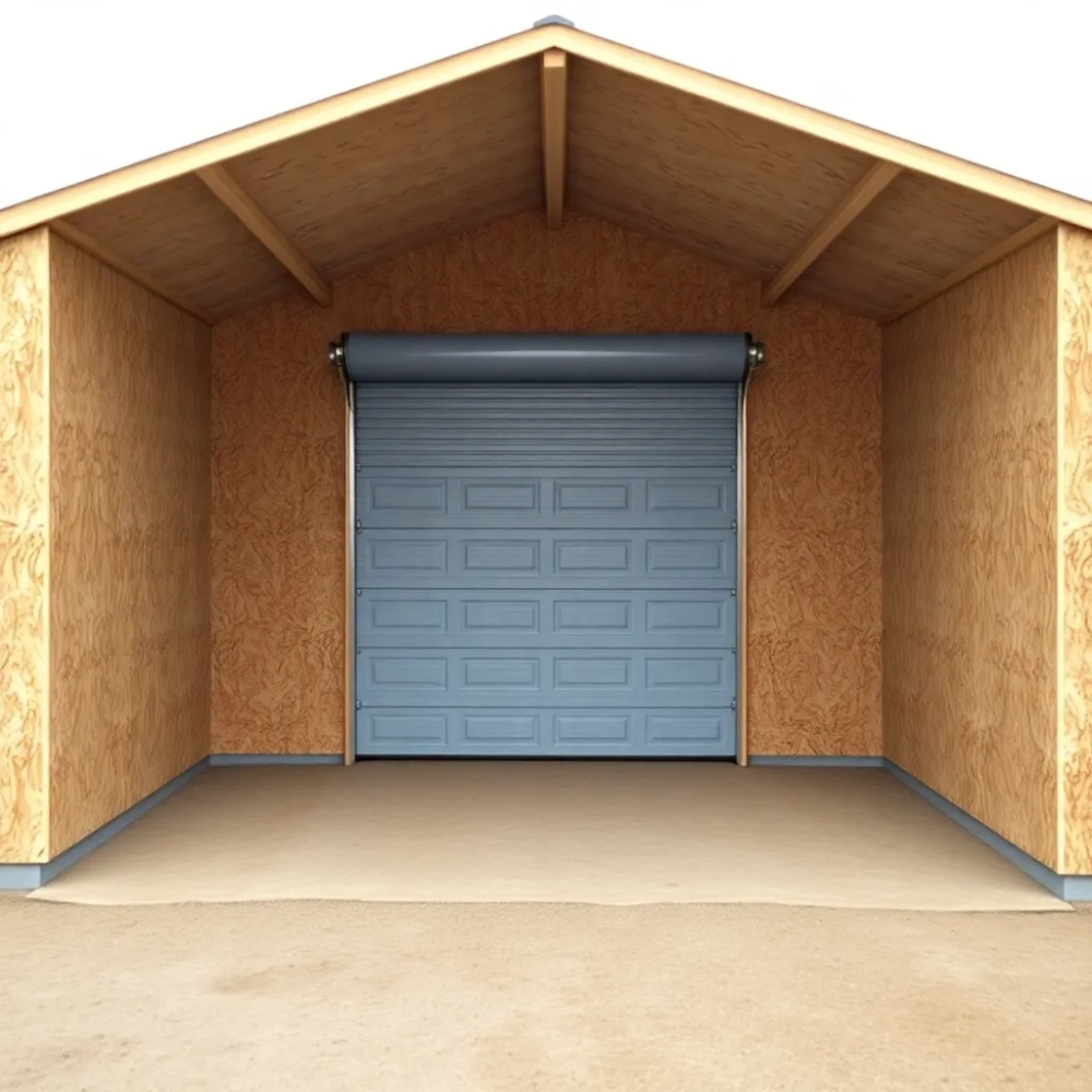 Garaż z płyt OSB projekt