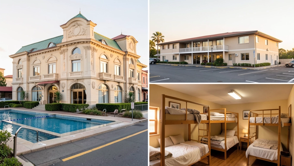 Hotel motel hostel różnice