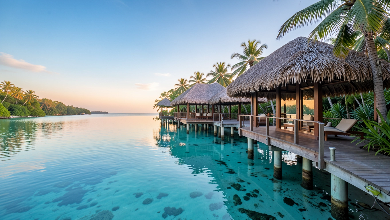 hotels with overwater bungalows europe