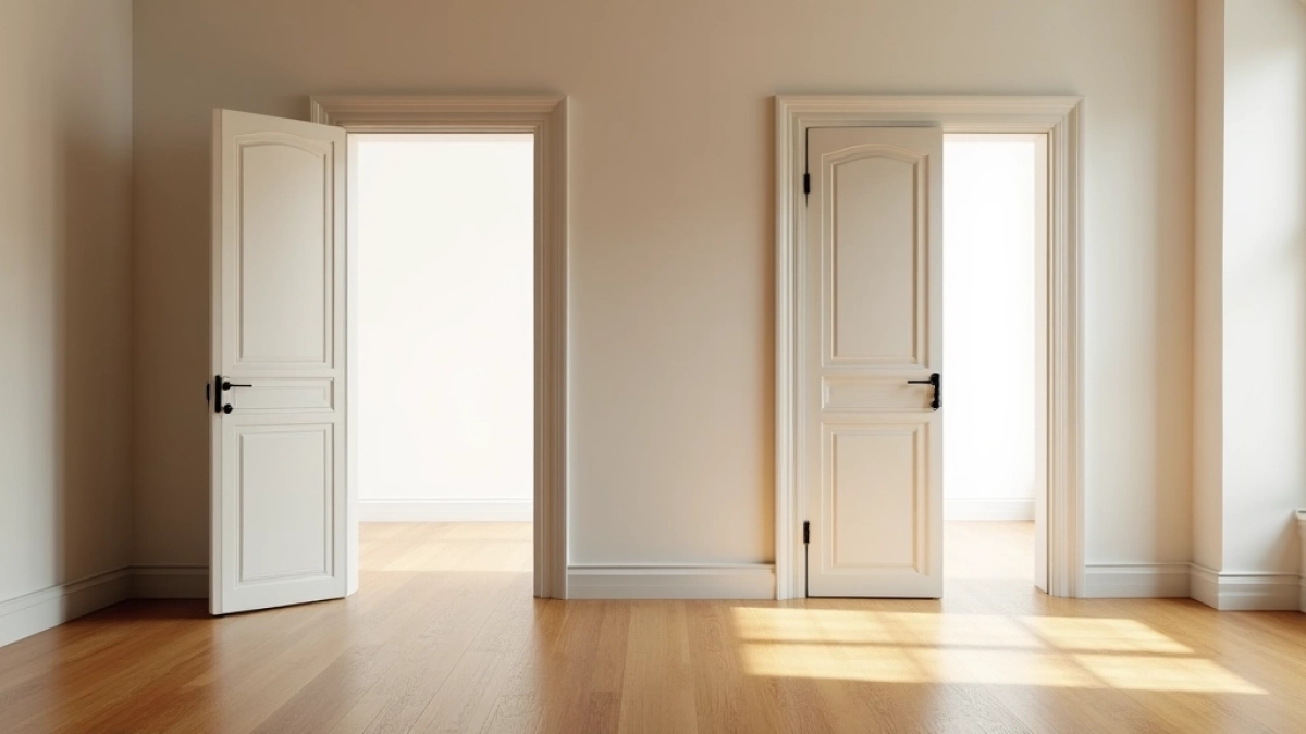 Jak układać panele względem drzwi