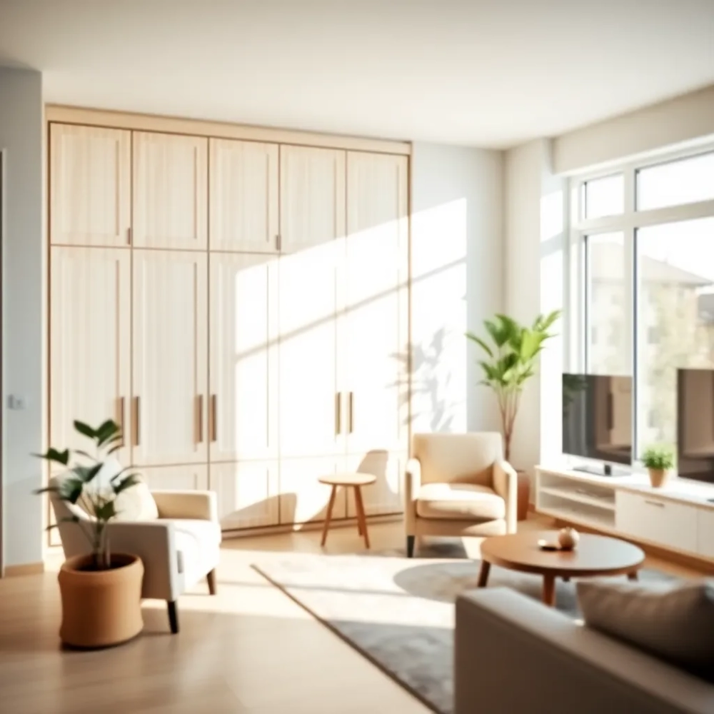 Jak urządzić pokój dzienny z szafą