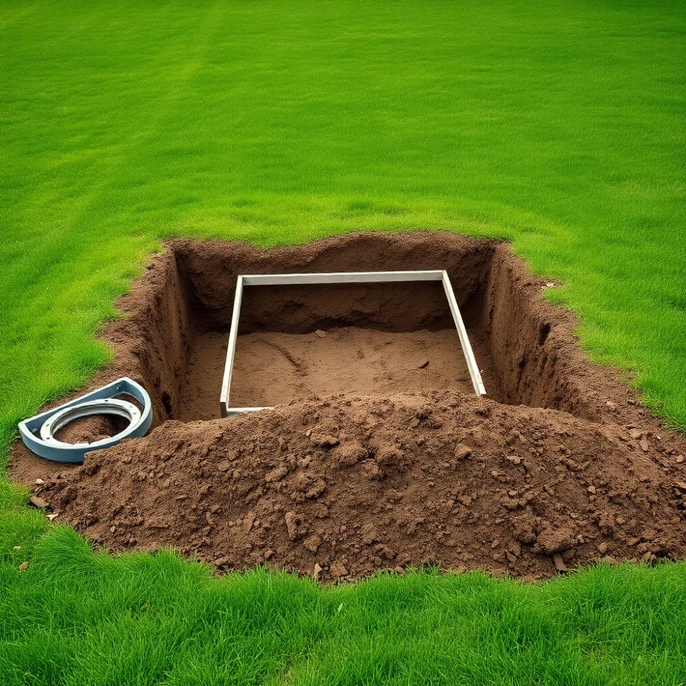 Jak wkopać basen stelażowy w ziemię