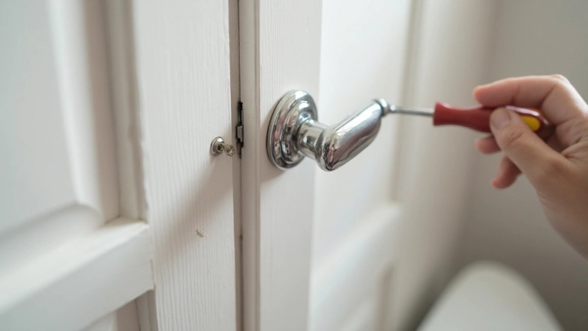 Jak zdemontować klamkę w drzwiach łazienkowych