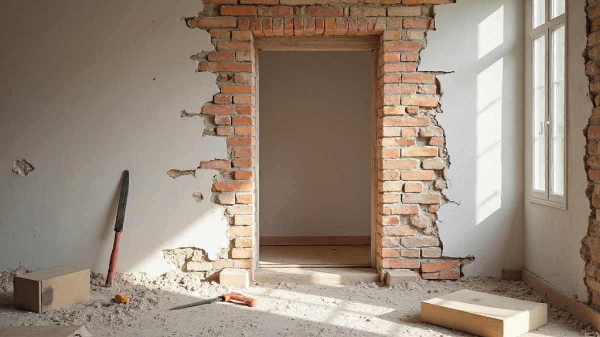 Jak zmniejszyć otwór drzwiowy o 20 cm