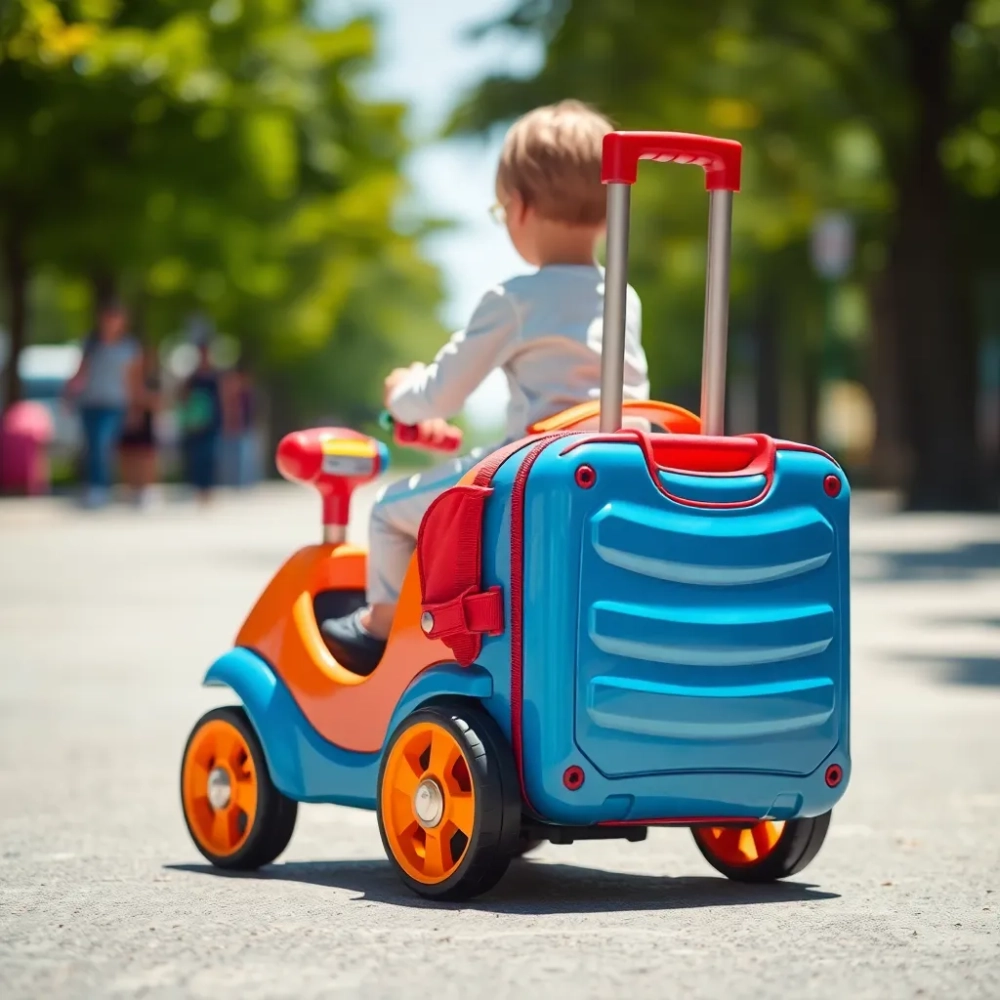 Jeżdżąca walizka dla dziecka