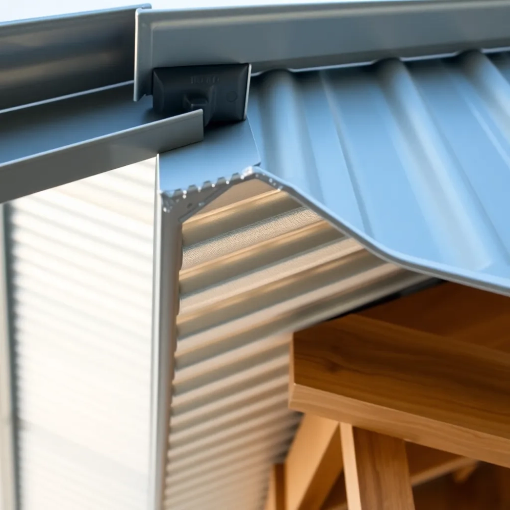 Konstrukcja dachu z blachy