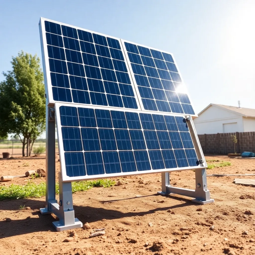 Konstrukcja na 4 panele fotowoltaiczne