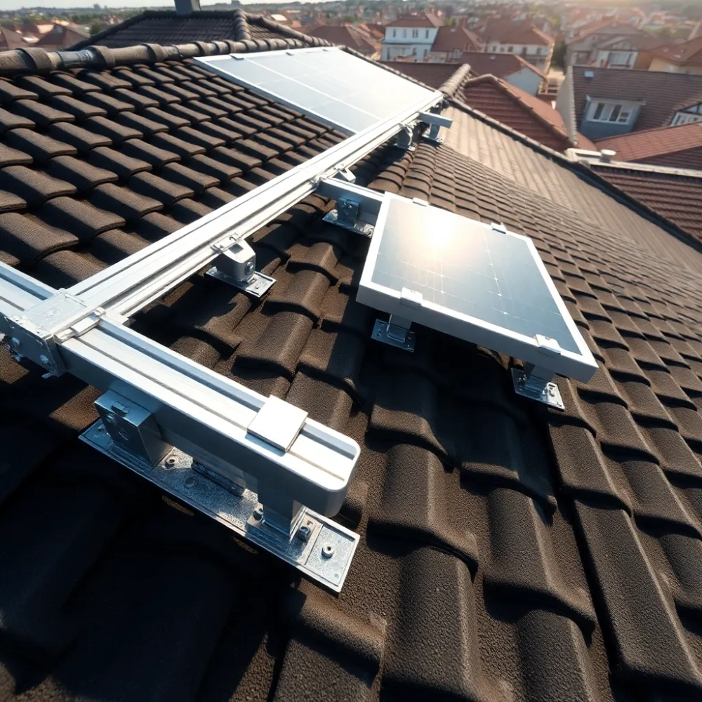 Konstrukcja pod panele fotowoltaiczne na dachu