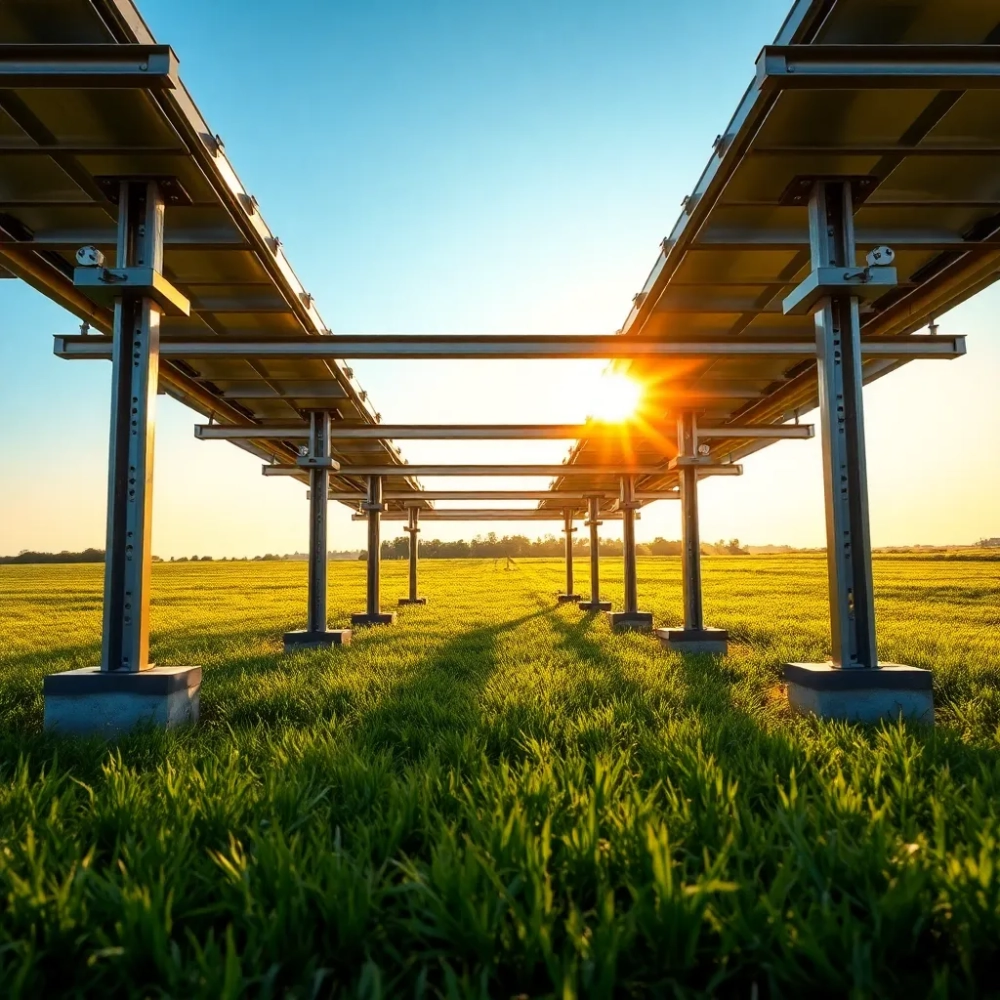 Konstrukcja pod panele fotowoltaiczne na gruncie 10 kW cena