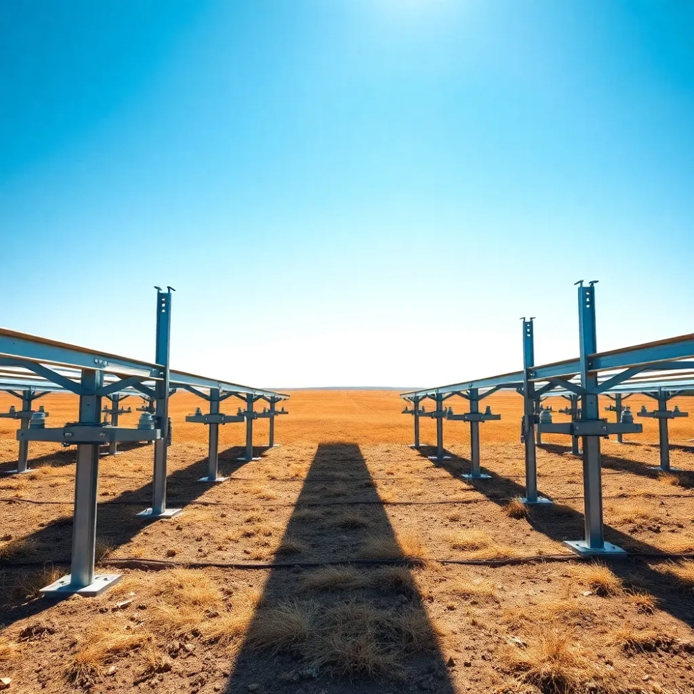 Konstrukcja pod panele fotowoltaiczne na gruncie BAKS