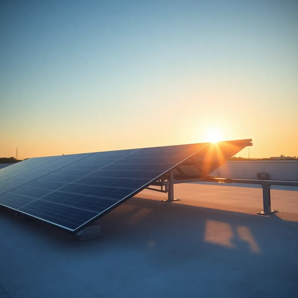 Konstrukcja PV na dach płaski Cena