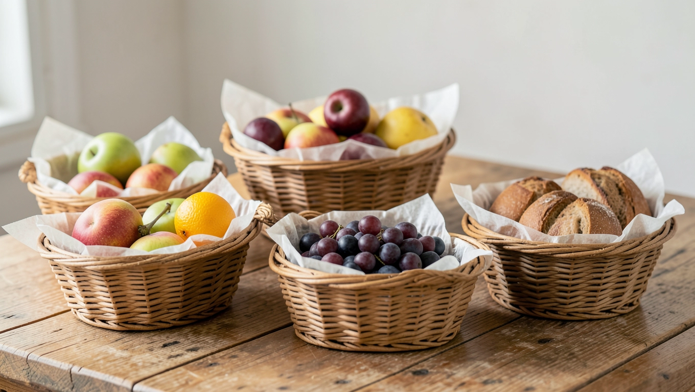 Koszyki bufetowe do prezentacji