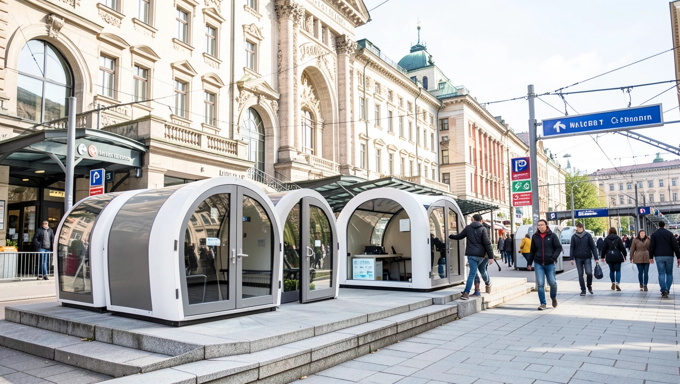 lokalizacja kapsuł hostel oszczędza na transporcie