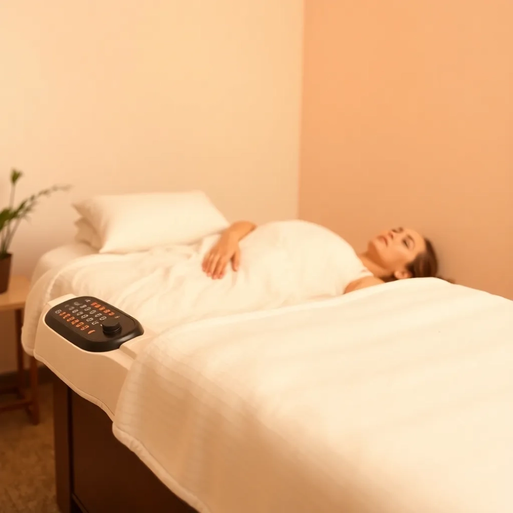 Łóżko do masażu elektryczne podgrzewane