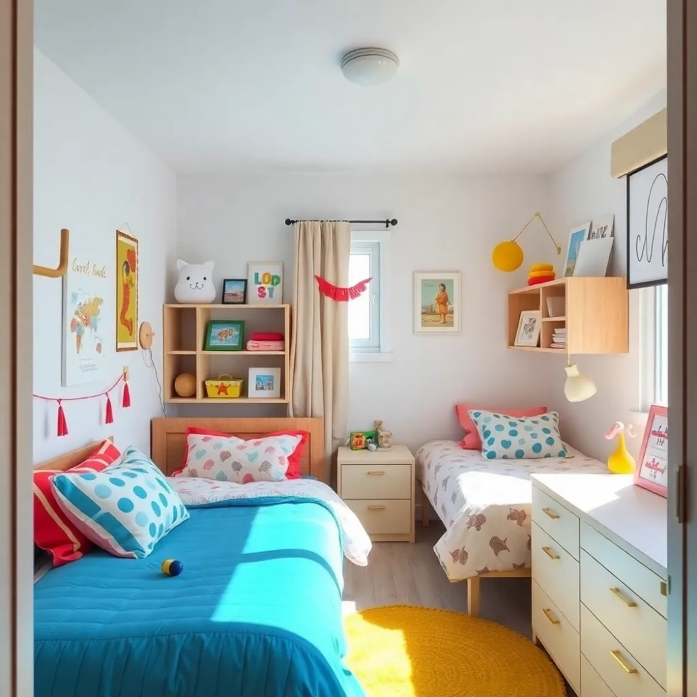 Mały pokój dla dwójki dzieci