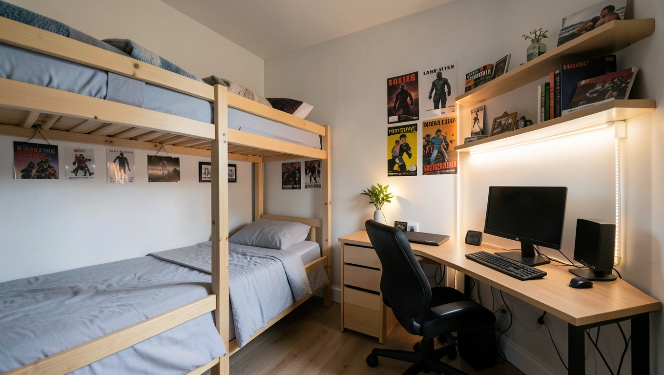 Mały pokój dla dwójki nastolatków