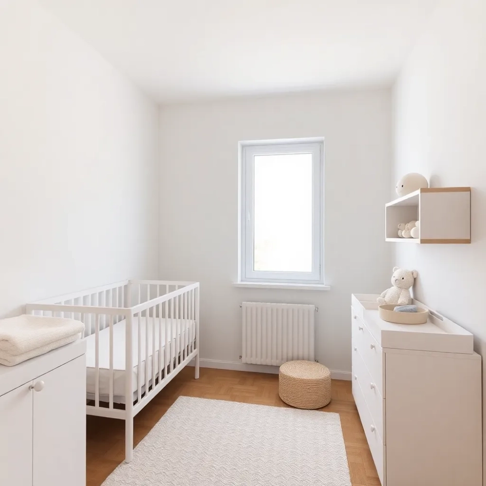 Mały pokój dla niemowlaka w bloku