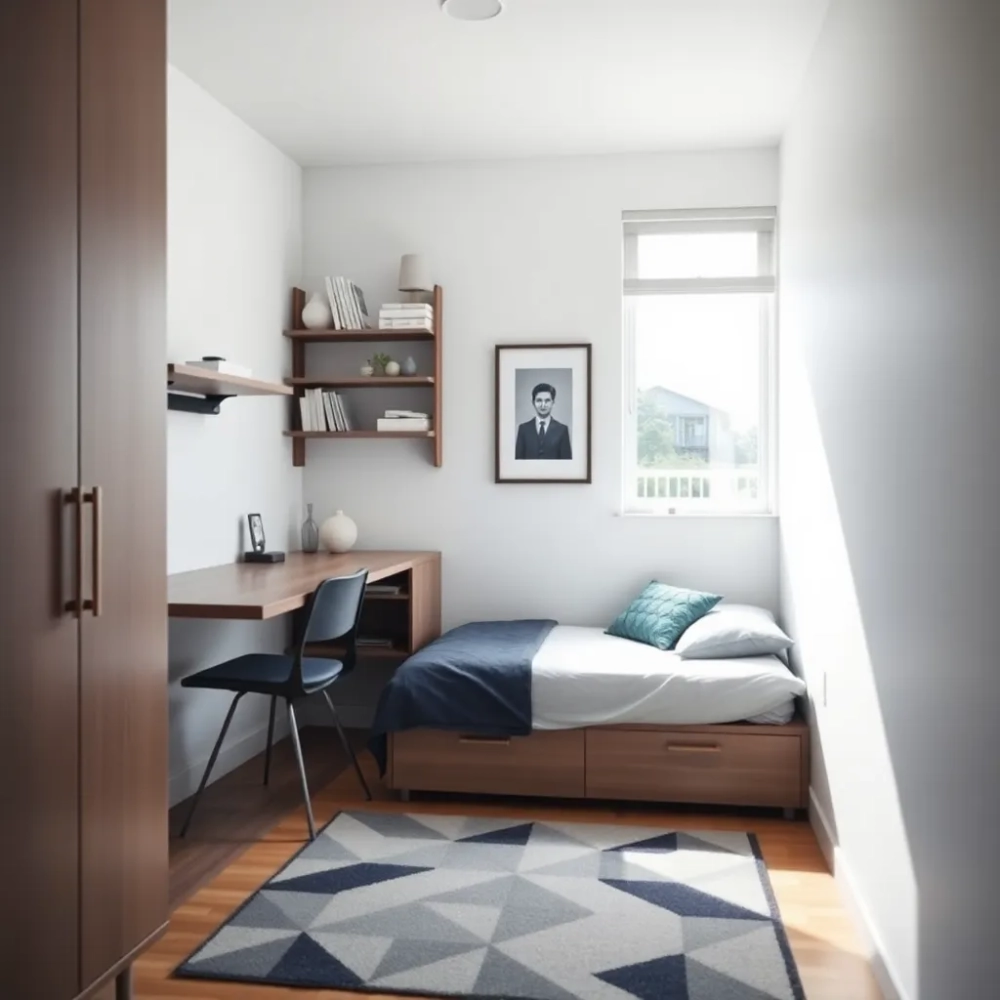 Mały pokój młodzieżowy dla chłopaka