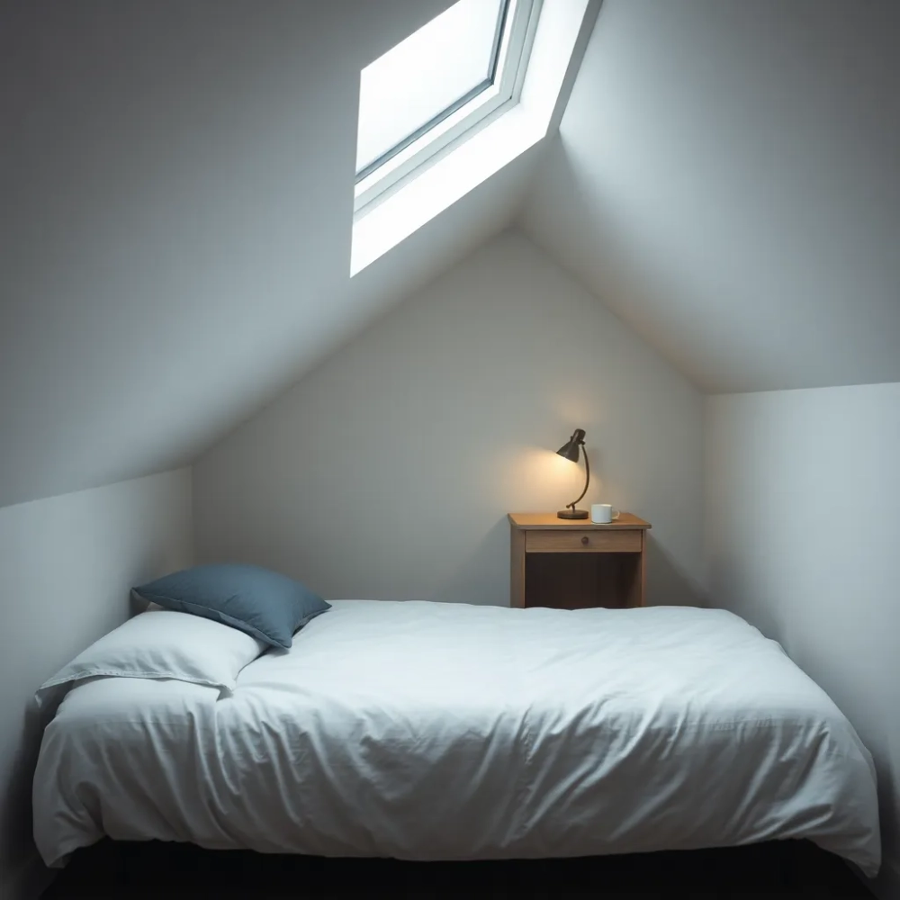 Mały pokój na poddaszu