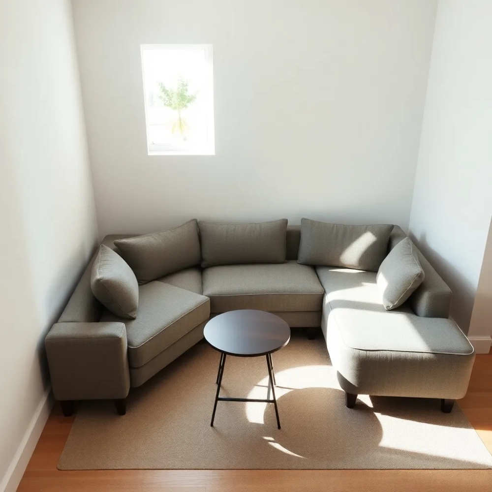 Mały pokój z narożnikiem