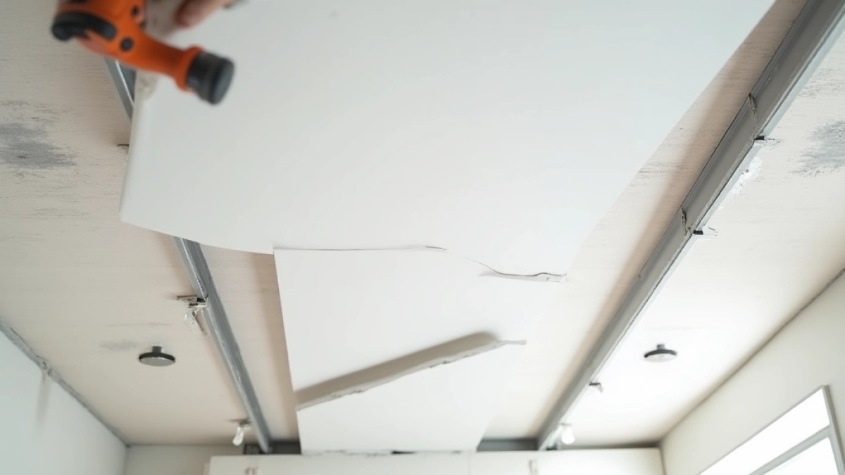 mocowanie płyt gk do sufitu