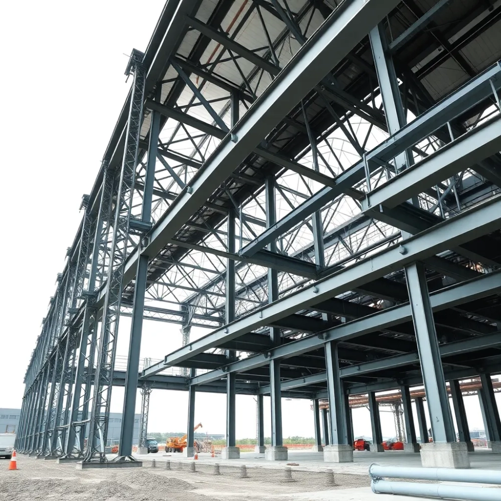 Montaż konstrukcji stalowej