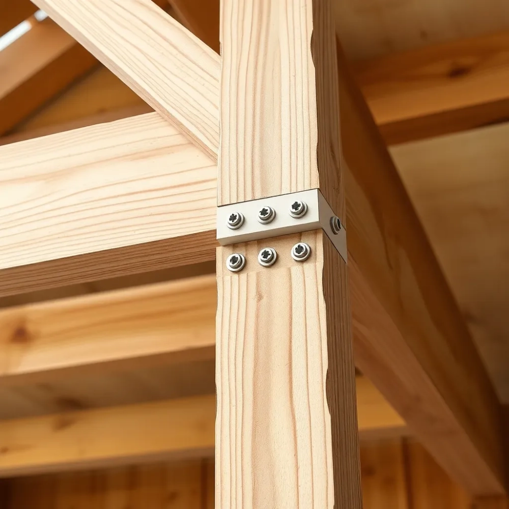 Montaż płyty warstwowej do konstrukcji drewnianej