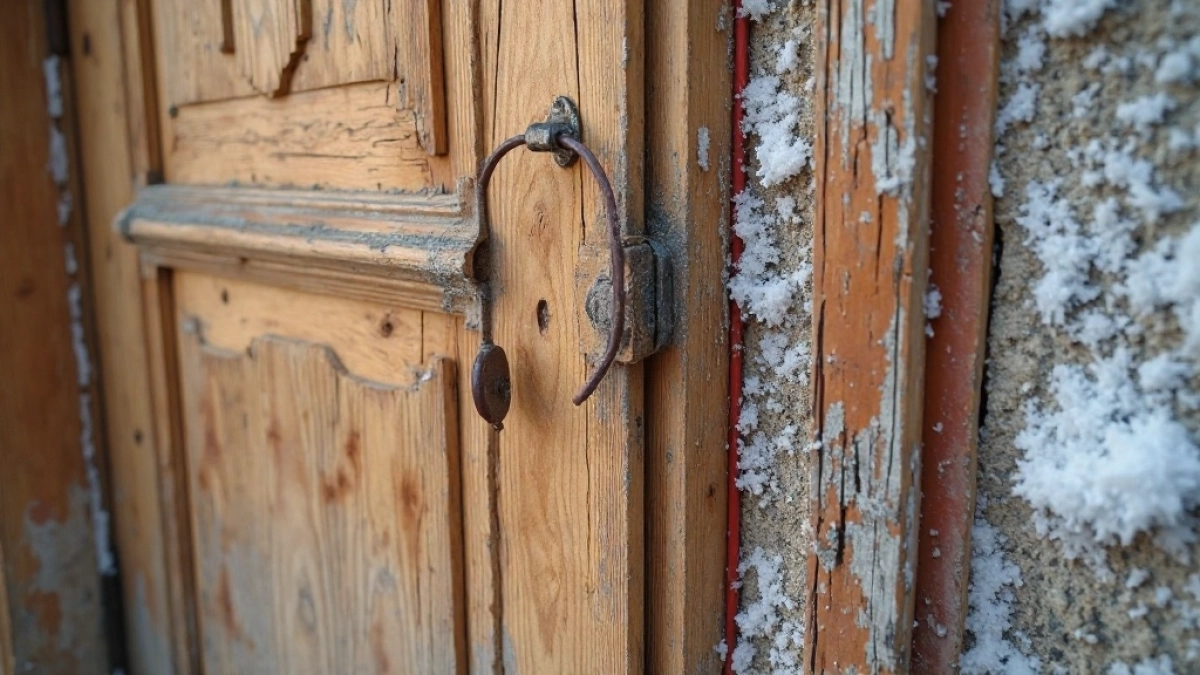 Ocieplenie starych drzwi drewnianych