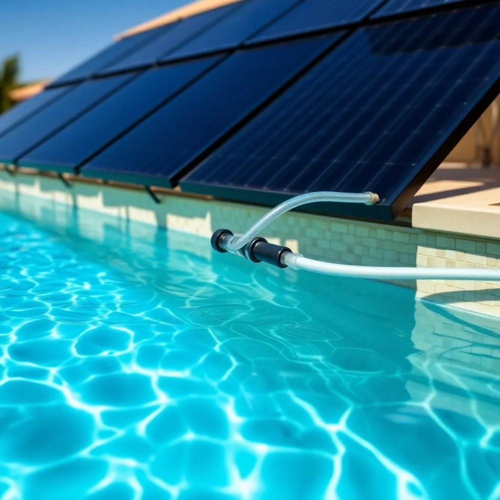 panele słoneczne do grzania wody w basenie