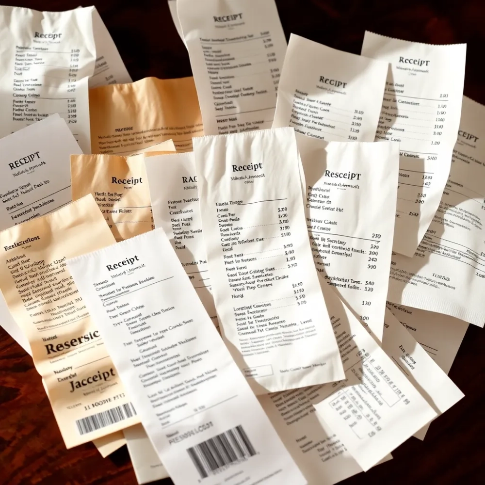 Paragony za wyżywienie w delegacji