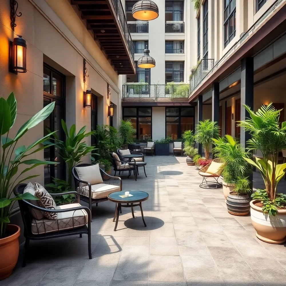 Patio w hotelu co to takiego