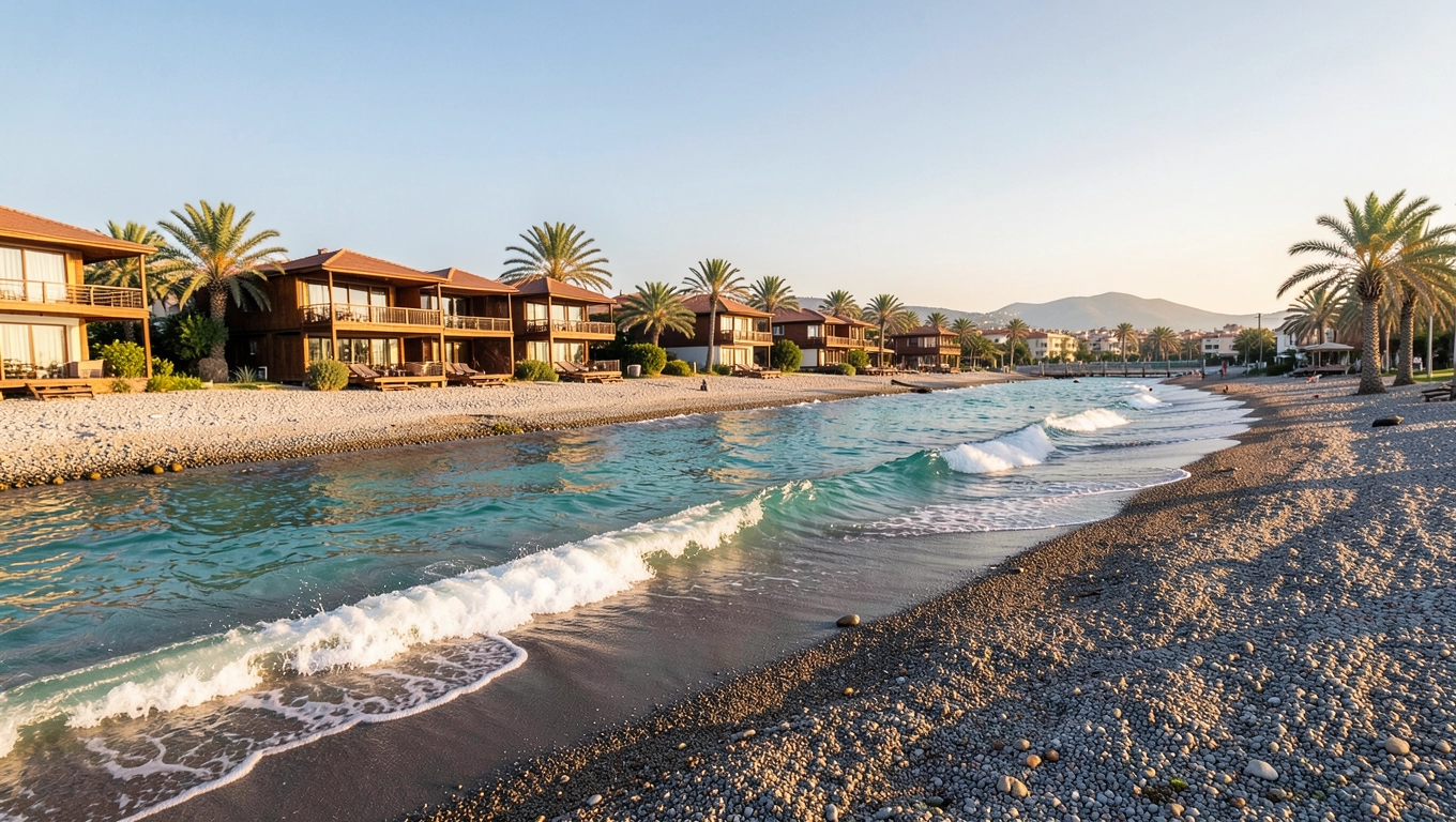 Plaża Piaszczysto-Żwirowa przy Bungalow Hotelu