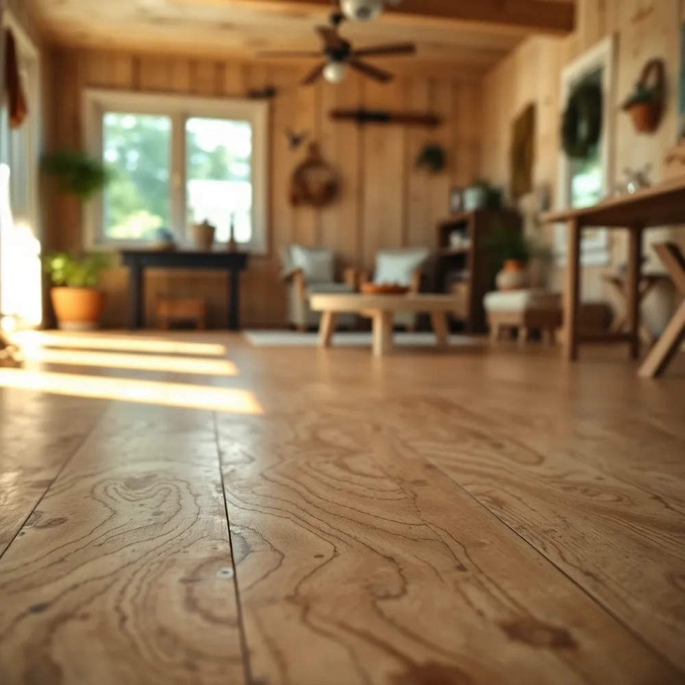 Podłoga z OSB w domku letniskowym