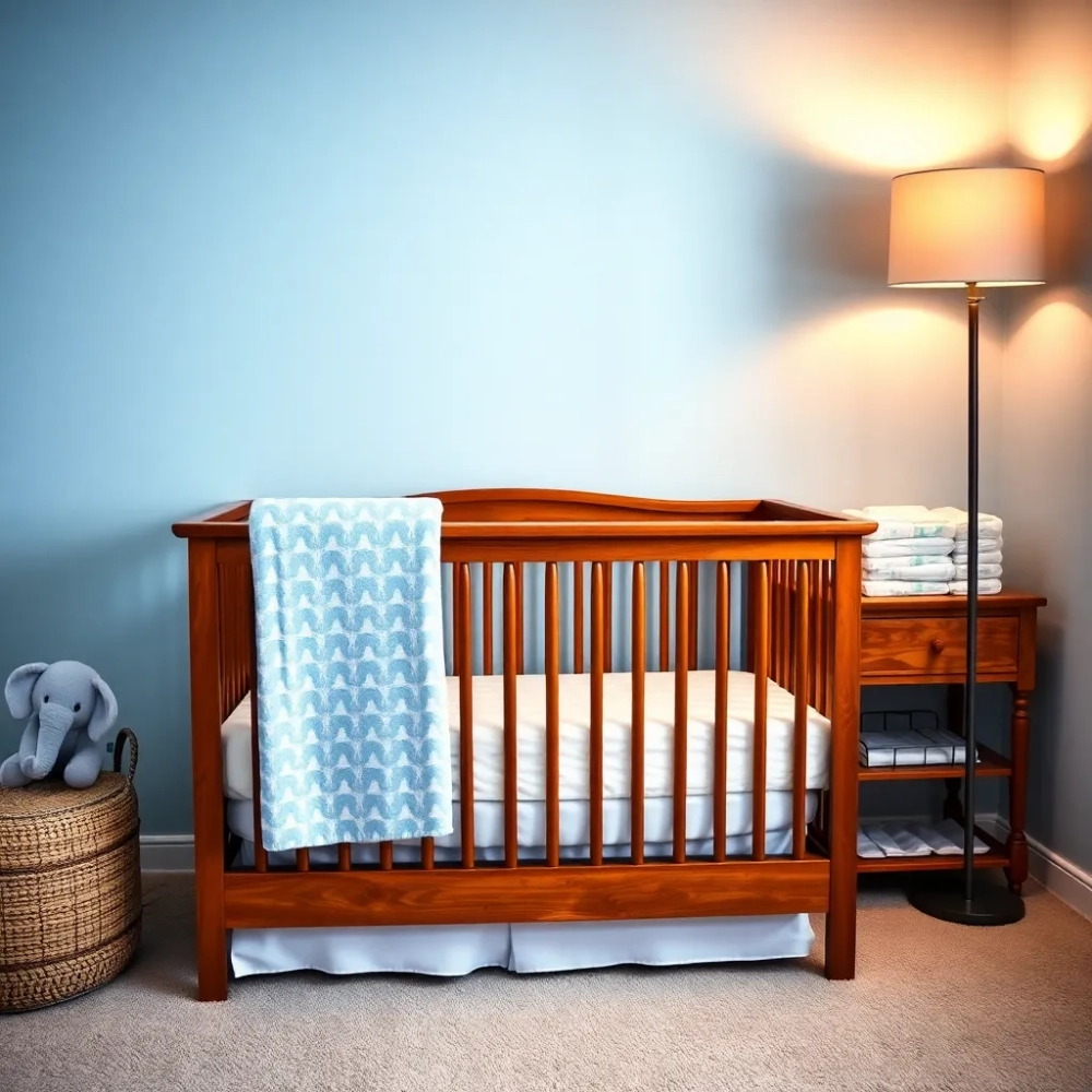 pokój dla chłopca niemowlaka