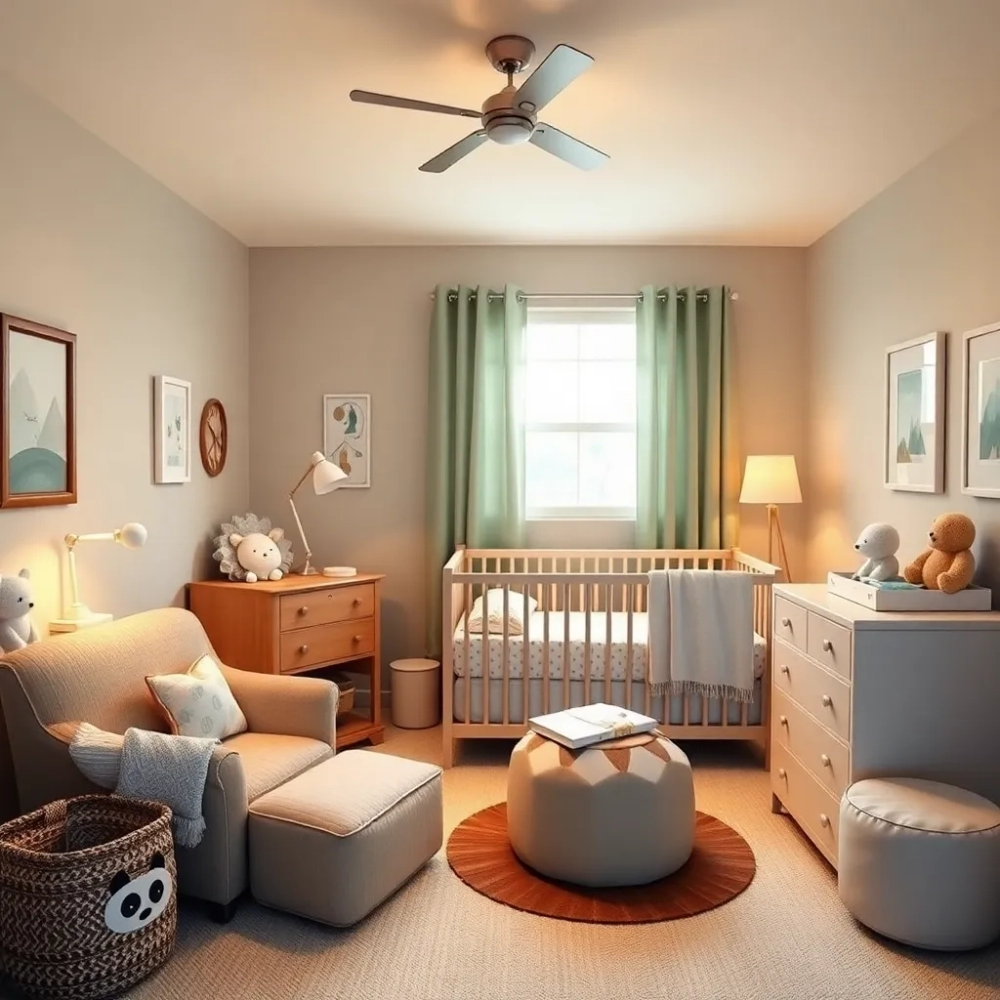 Pokój dla niemowlaka chłopca inspiracje