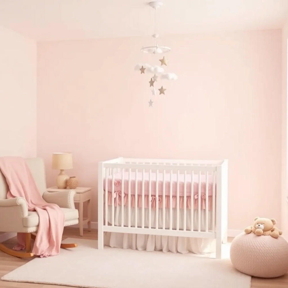 Pokój dla noworodka dziewczynki