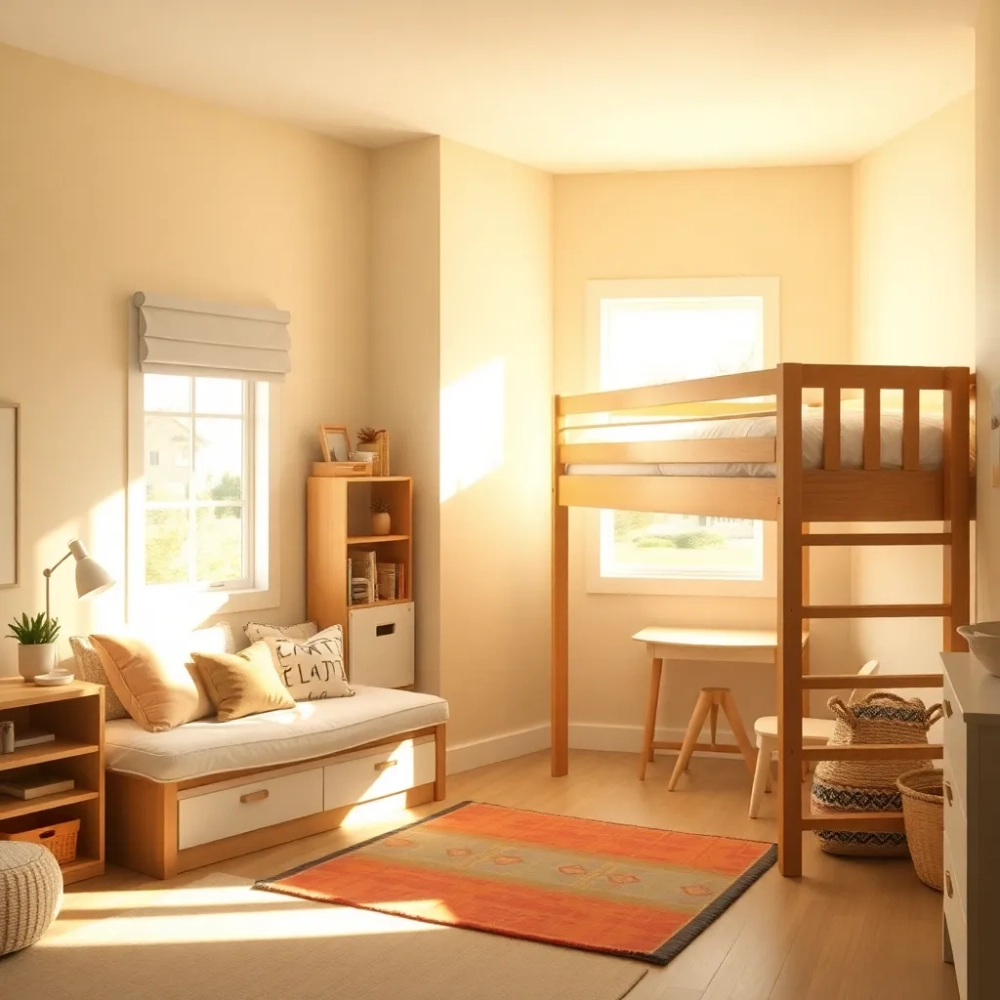 Pokój dla rodzeństwa w różnym wieku