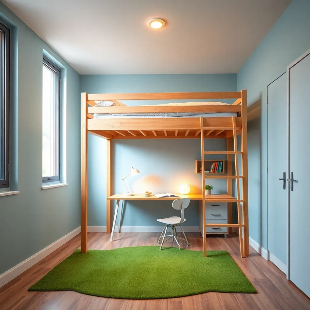 Pokój dziecięcy z łóżkiem na antresoli