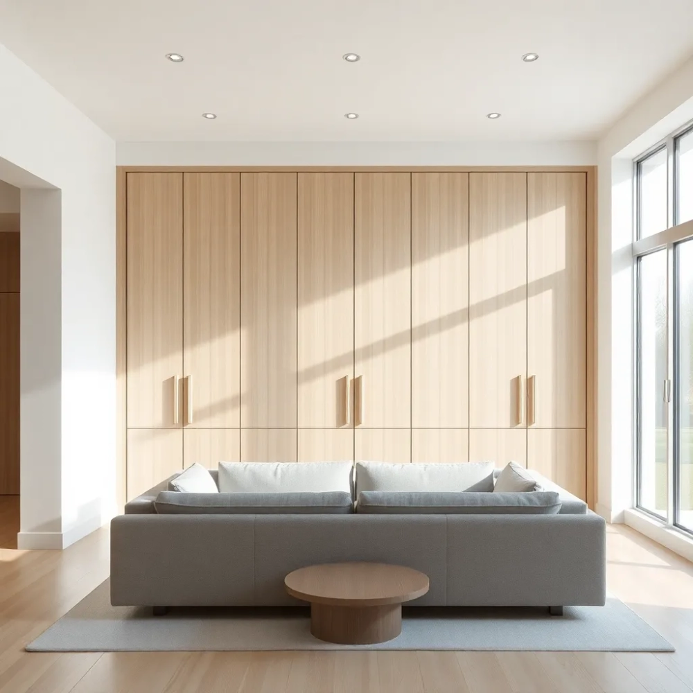 Pokój dzienny z szafą