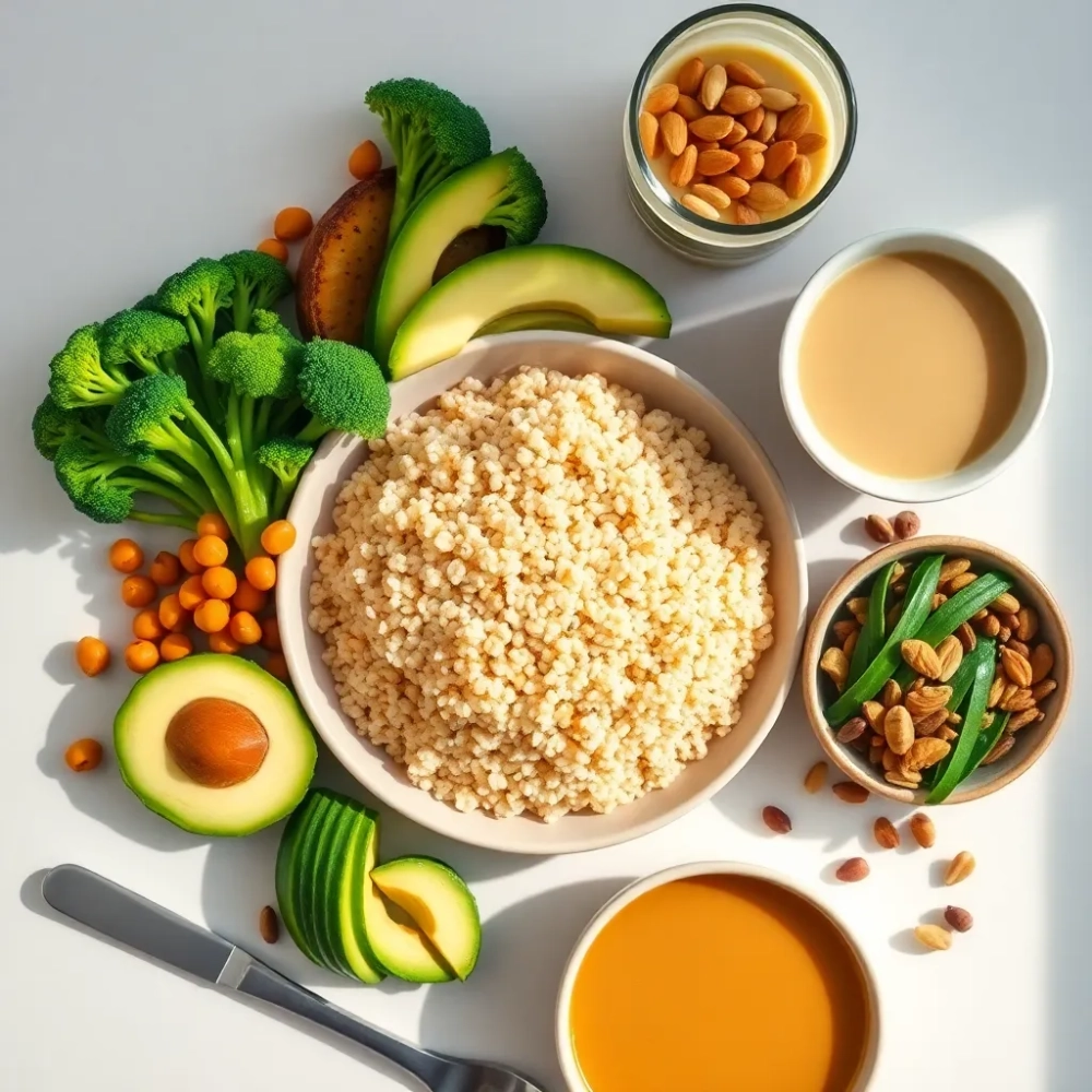 Przykładowa dieta wegetariańska na masę